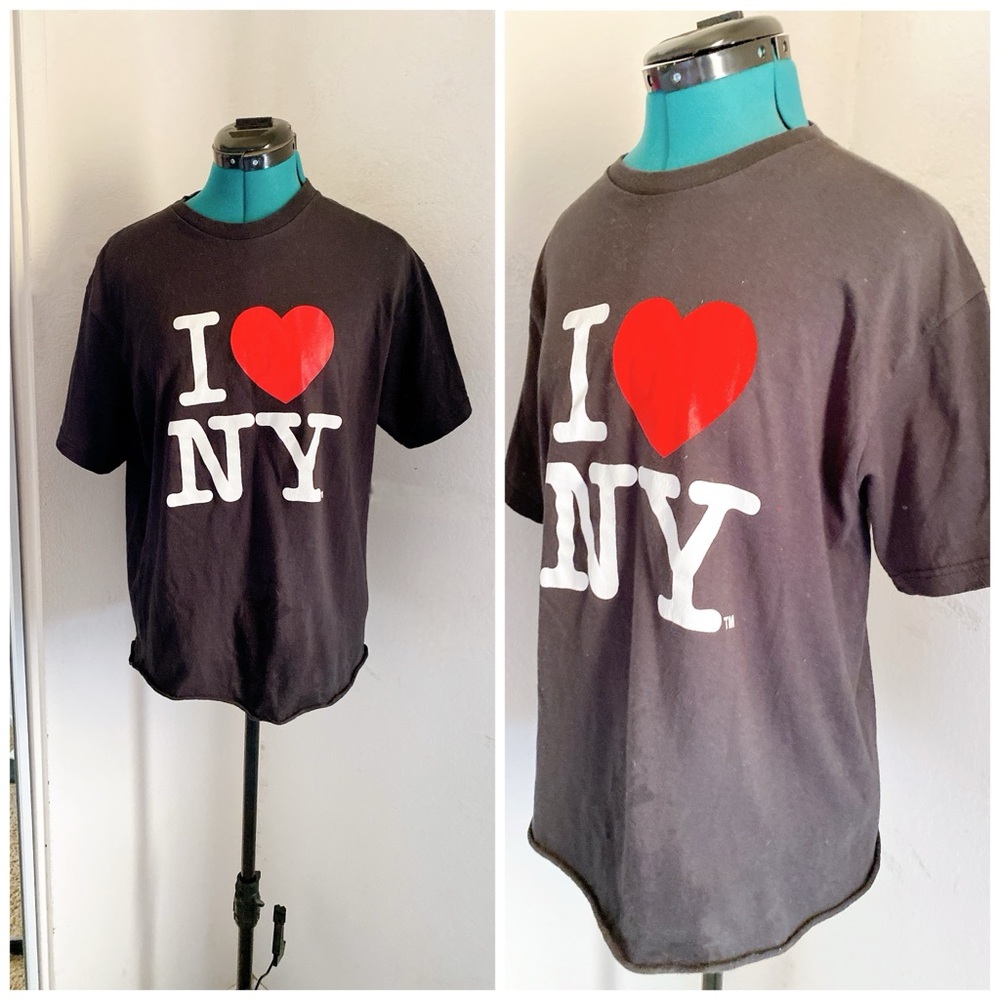 Oversized Women’s Black 'I Love NY’ Shirt. Size M/L